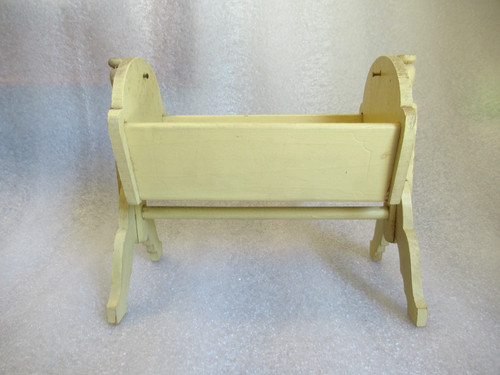 Vtg wooden baby - vtg, rocking
