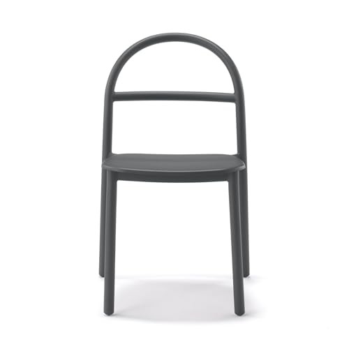 Muji aluminum chair dark - dark, gray