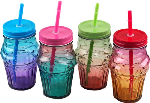 Rainbow cupcake mason jars - rainbow,
