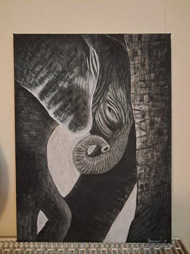 Original signed acrylic - original,
