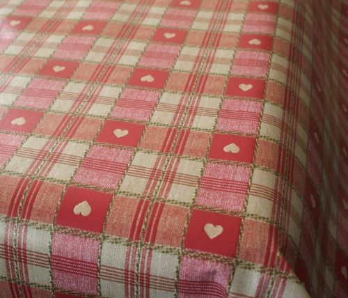 Sweetheart check red - red, vinyl