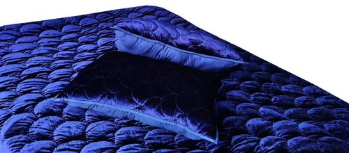 Dorm quilt navy blue luxury - navy,