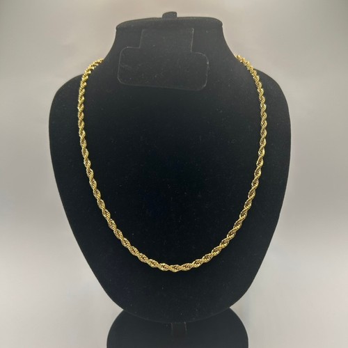 18k real gold twisted - 18k, rope