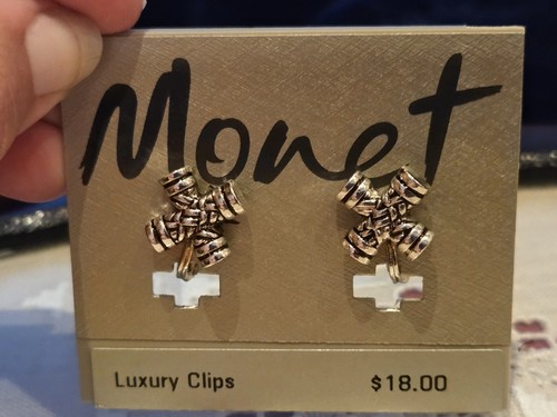 Monet vintage cross - cross, earrings