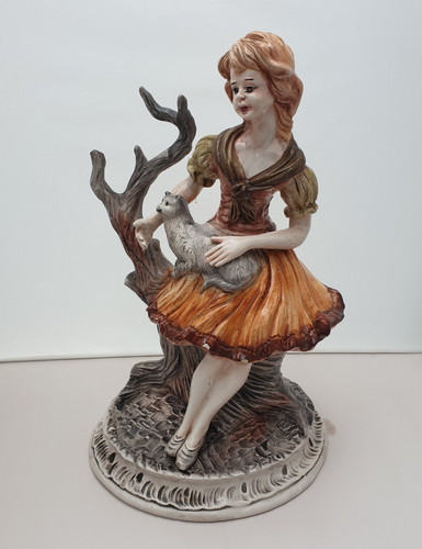 Vintage lady with - lady, on
