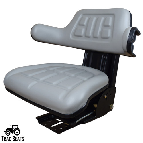 Grey tractor suspension - suspension, seat