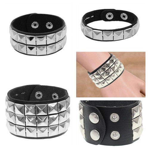Leather studded punk - leather,