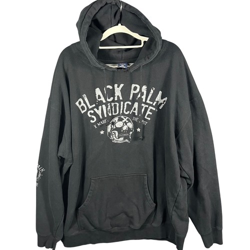 Black palm syndicate hoodie - black,