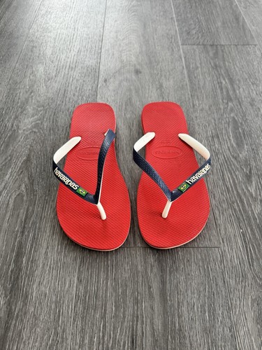 Havaianas red flip flops - red,