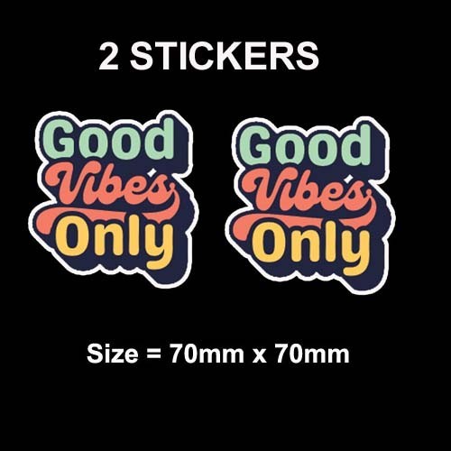 Good vibes only sticker van - vibes,