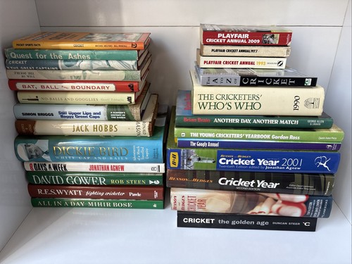 Job lot cricket books - cricket,