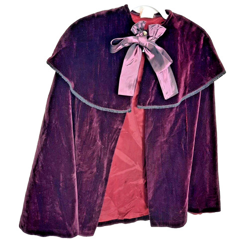 Vintage victorian velvet cape - vintage,