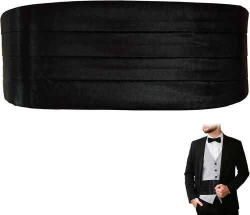 Men cummerbunds black - men's,