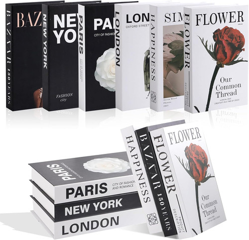 6pcs decorative books - 6pcs,
