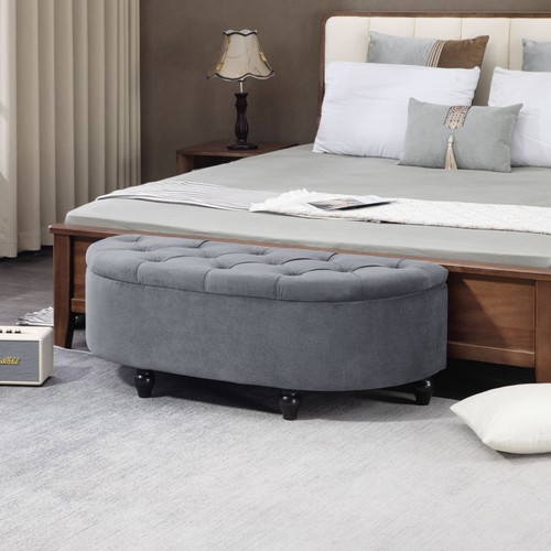 Storage ottoman bench tufted - storage,