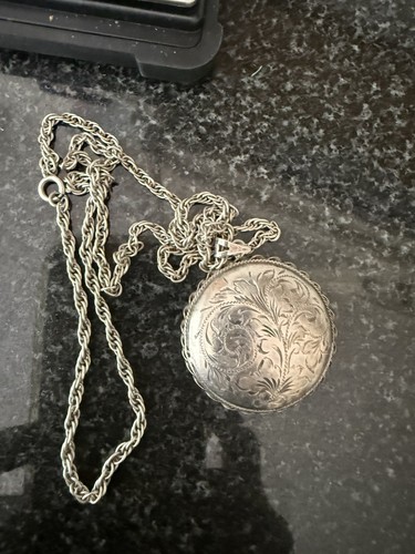 Antique 925 silver locket - silver, on