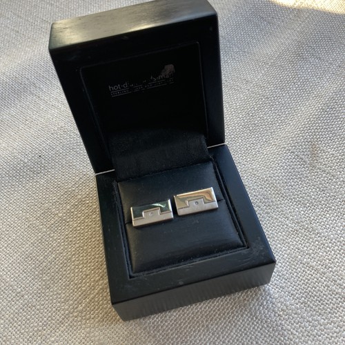 Hot diamonds cufflinks - hot, solid