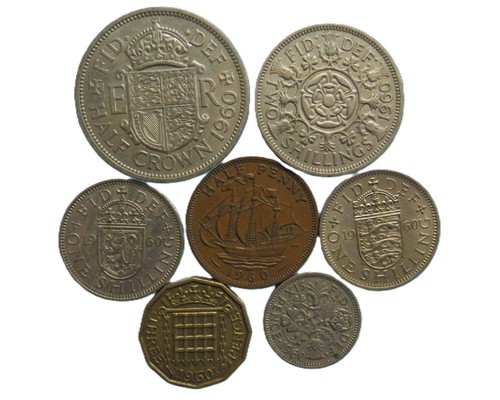 1960 great britain coin - 1960,