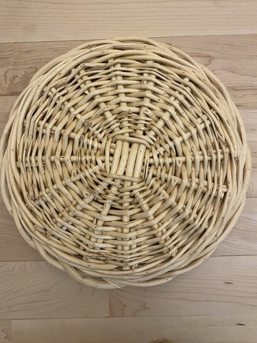 Wicker rattan tray - wicker, 14”