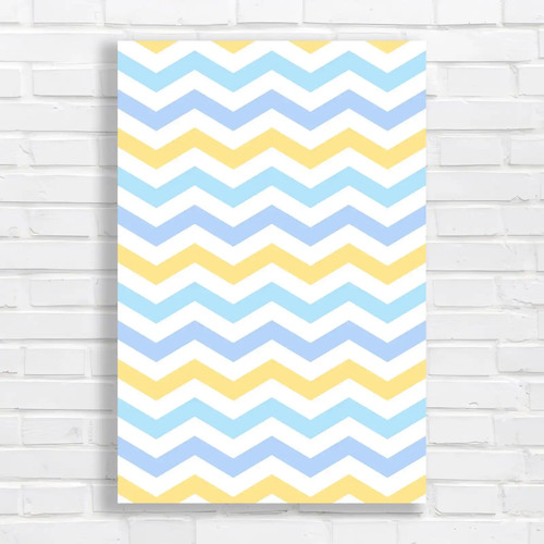 Pastel chevron original canvas - chevron,