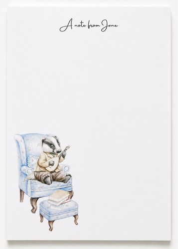 Personalised badger letter - badger,
