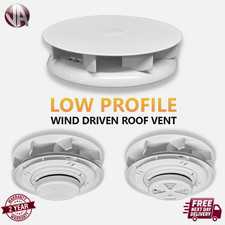 Wind driven white roof vent - white,