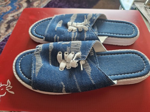 Denim sliders nèw size - denim,