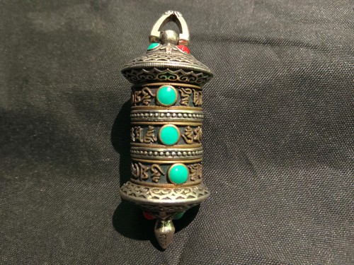Hand made tibetan silver om - tibetan, *om