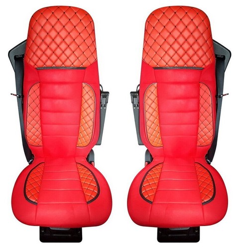 Delux seat covers red fits - seat,