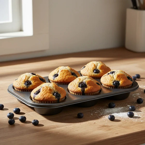 Deep and jumbo muffin tray - deep,