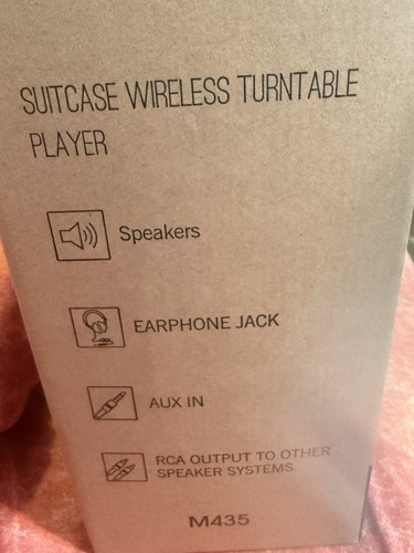 Suitcase wireless turntable - suitcase,