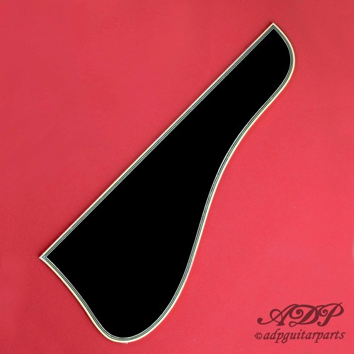 Archtop black pickguard - black,
