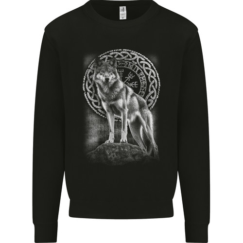 Nordic wolf viking mens - nordic,