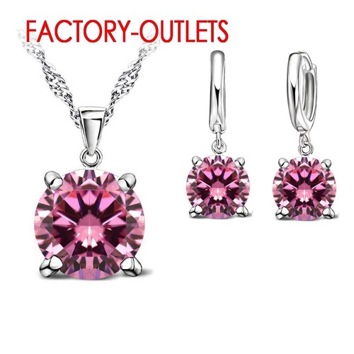Silver plated cubic - plated, zirconia