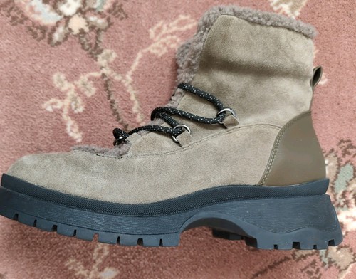 Moda pelle khaki suede - in,