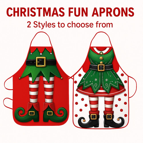 Christmas elf apron funny - christmas,