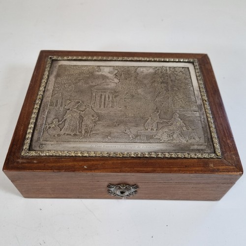 Vintage french wooden box with - french,