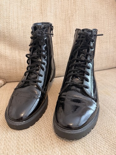 Ladies women black patent