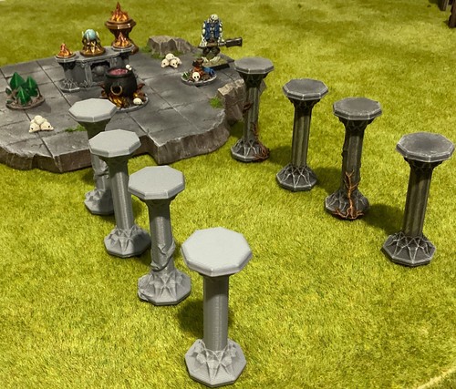 Dungeon stone pillars columns - dungeon,