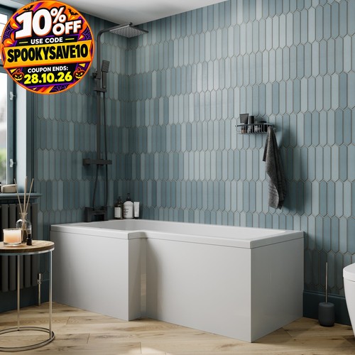 1500 855mm shape shower - 1500, l