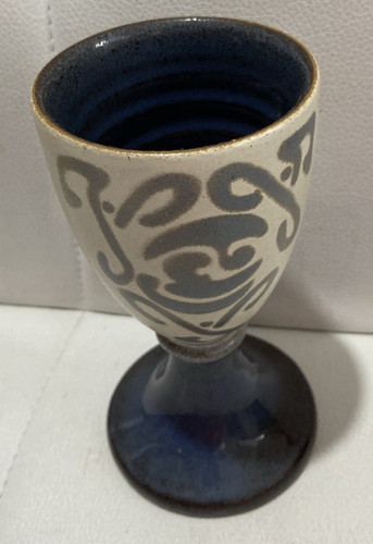 Stoneware masonic chalice - stoneware,