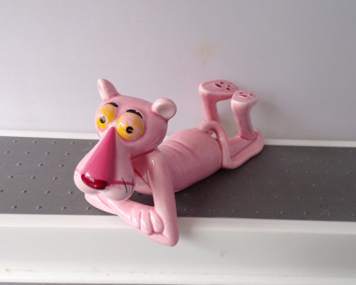 Vintage pink panther ceramic - vintage,