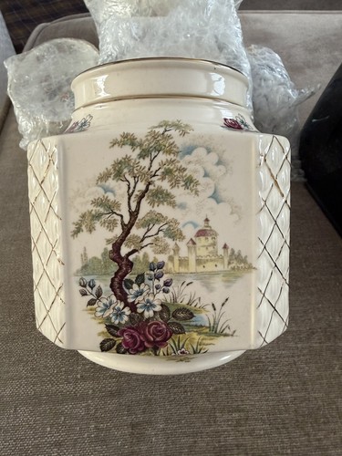 Vintage sadler storage - , jar