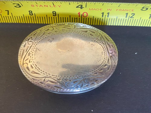 Vintage sterling silver oval - sterling,