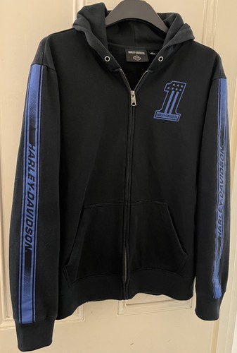 Harley davidson mens - racer, zip