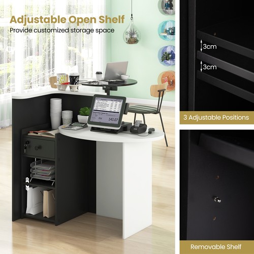 Corner reception desk - reception,