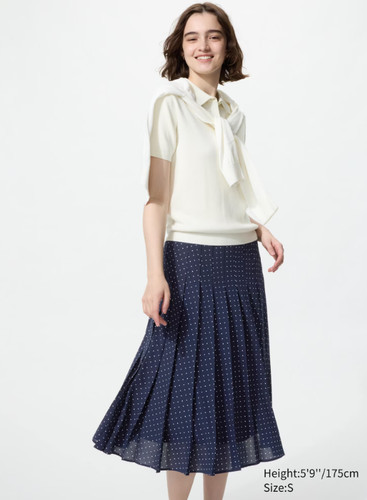 Nwt uniqlo chiffon pleated - nwt,