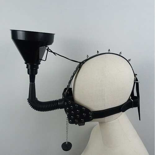 Funnel fluid toilet - open, mouth