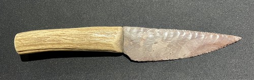 Flint knapped stone knife - stone, knife-