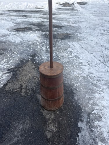 Vintage wooden butter churn - wooden,